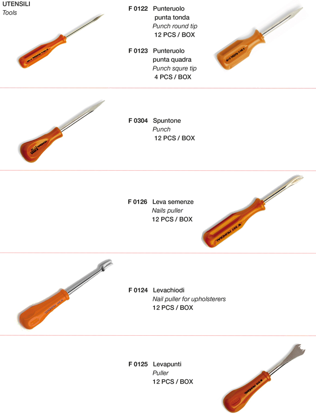 Utensili per tapezziere - Tools for upholsterers 2